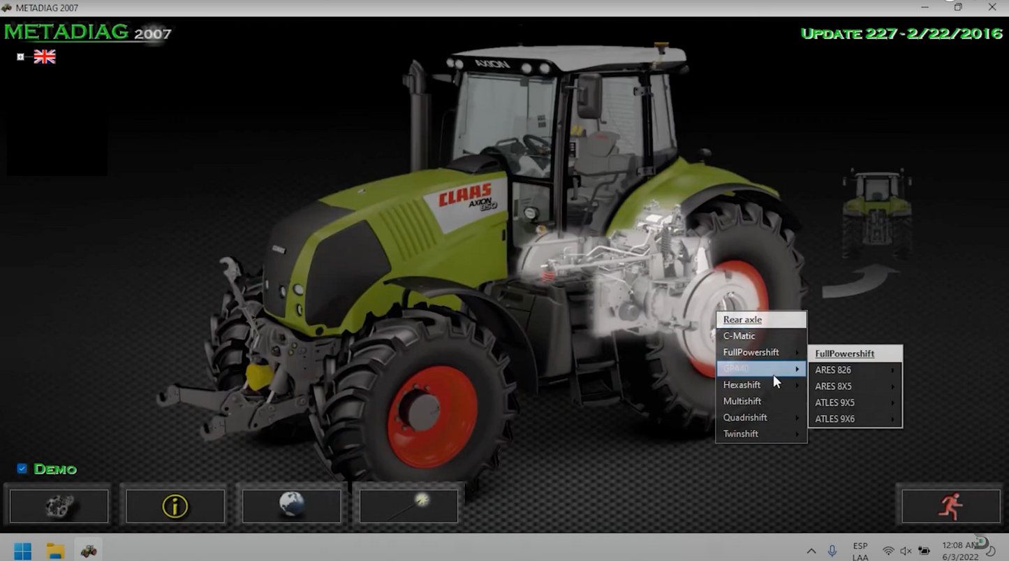 METADIAG 2007 Claas CAN Usb - Software Do Interfejsu Muxy Meta