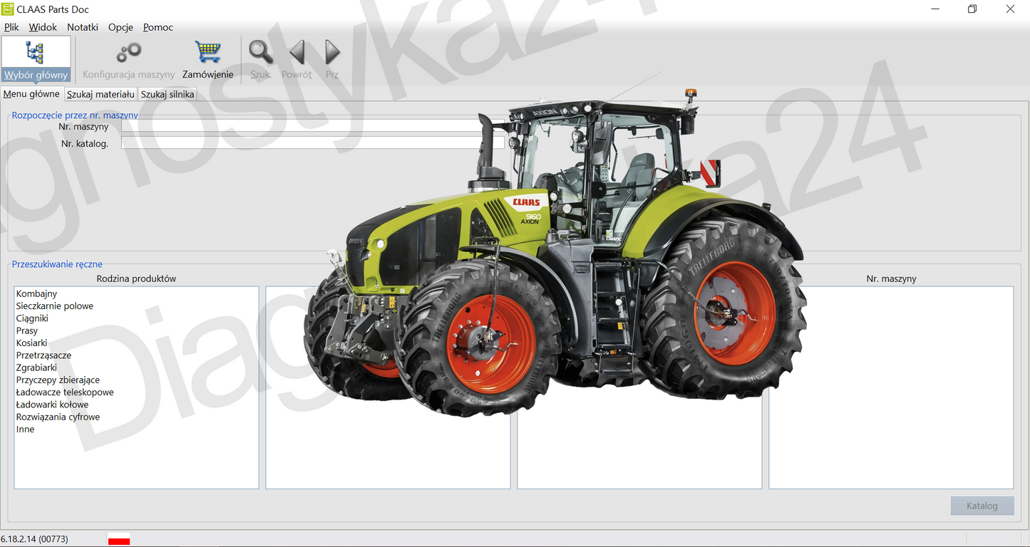 KATALOG CZĘŚCI Claas Parts Doc 2026 Schematy Instrukcje Maszyny