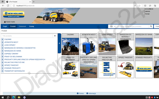 GRUPA CNH Case New Holland eTim Go 2025 Instrukcje Napraw Schematy Biuletyny Serwisowe