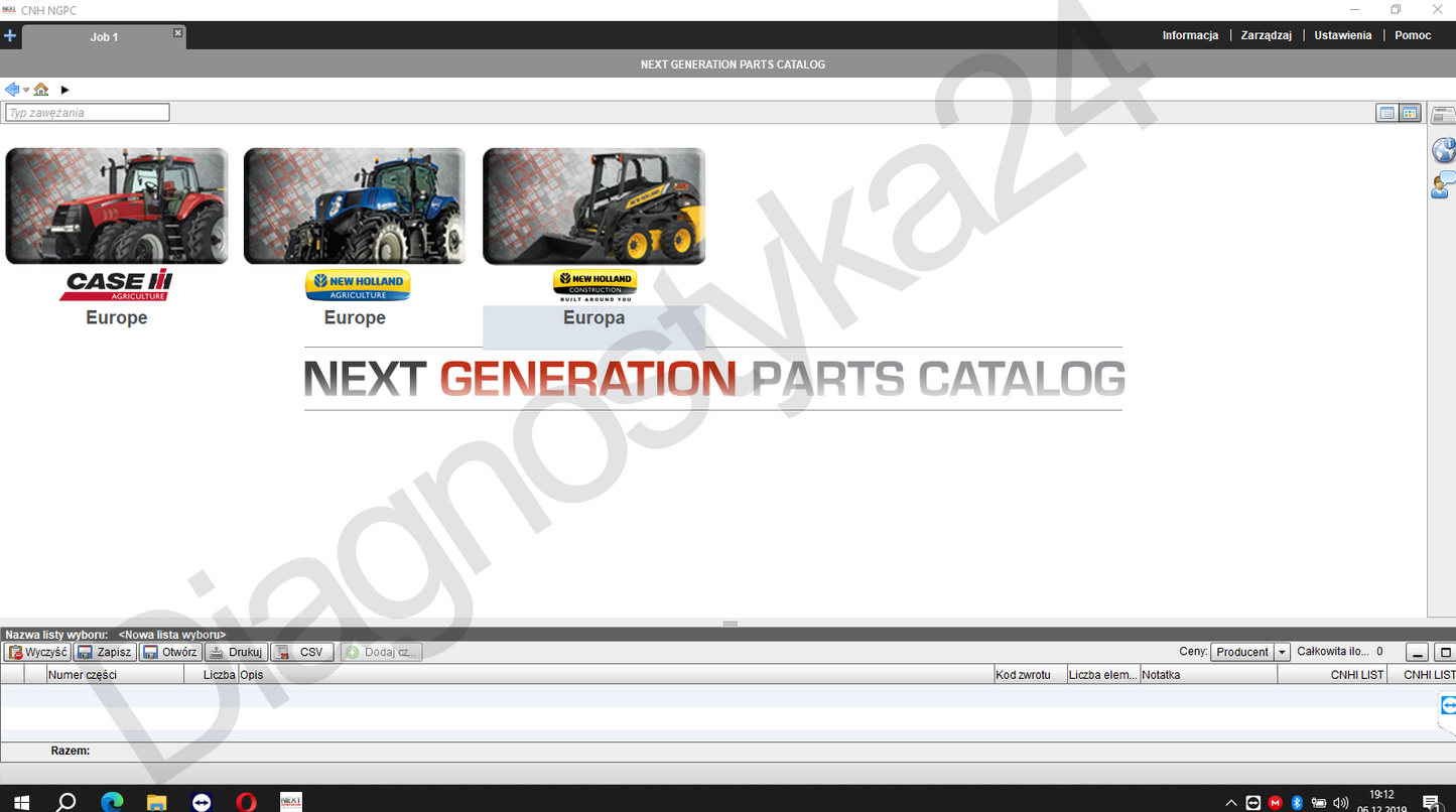 KATALOG CZĘŚCI New Holland Maszyny Rolnicze CNH NGPC