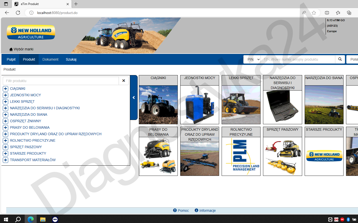 LAPTOP Z KATALOGAMI KILKA W JEDNYM John Deere AGCO Claas Case New Holland 2TB SSD
