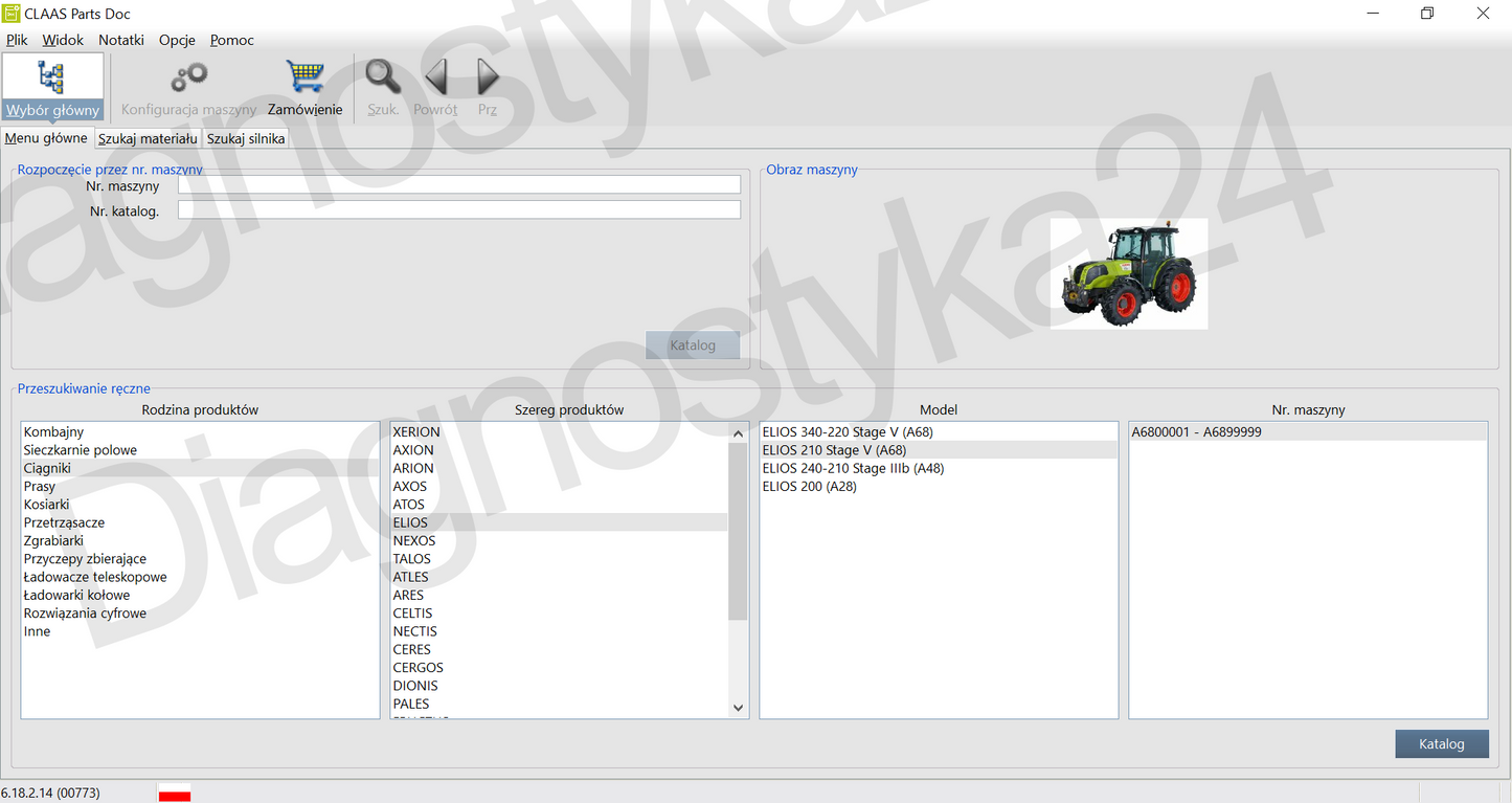 KATALOG CZĘŚCI Claas Parts Doc 2026 Schematy Instrukcje Maszyny