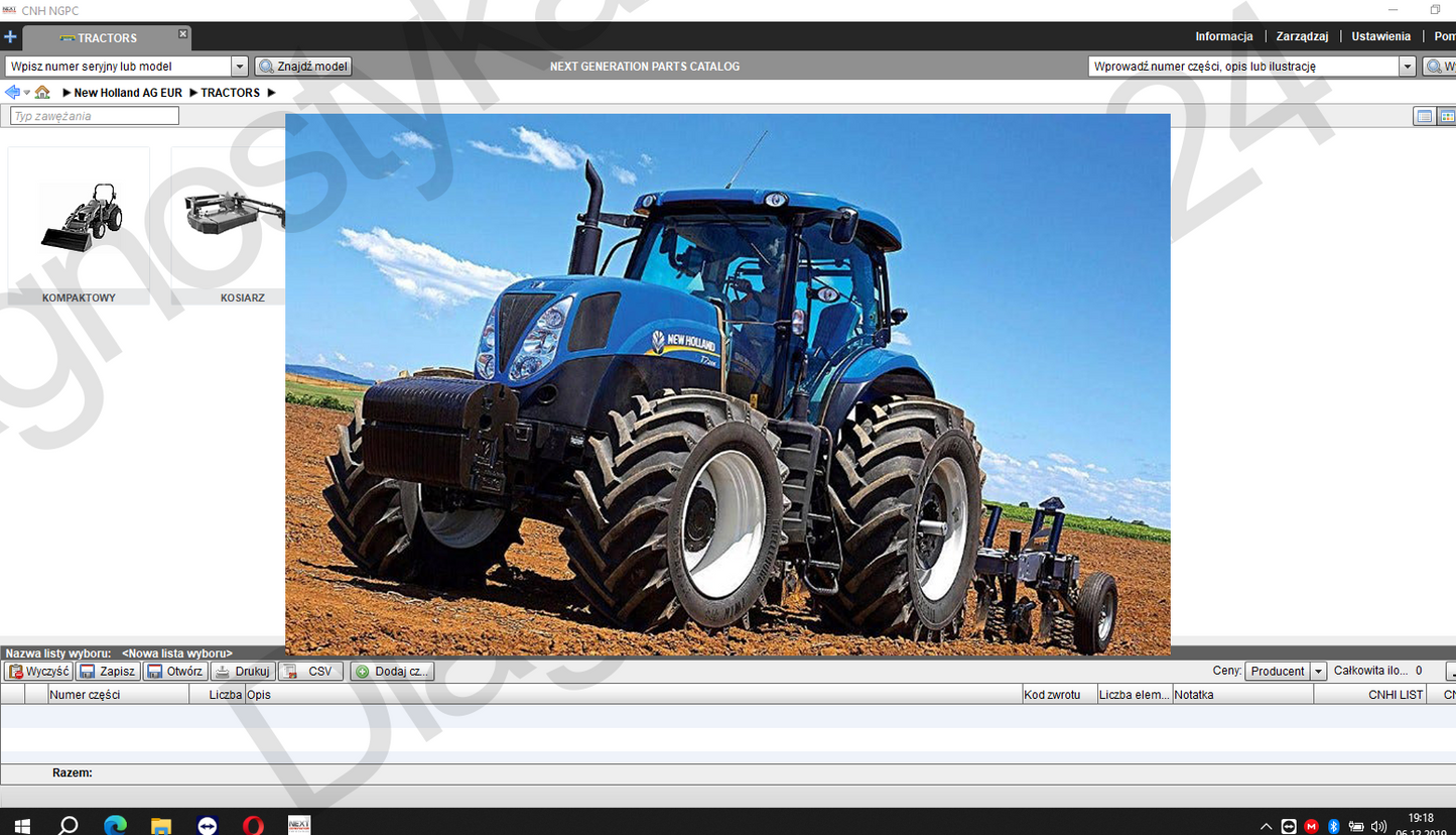 KATALOG CZĘŚCI New Holland Maszyny Rolnicze CNH NGPC