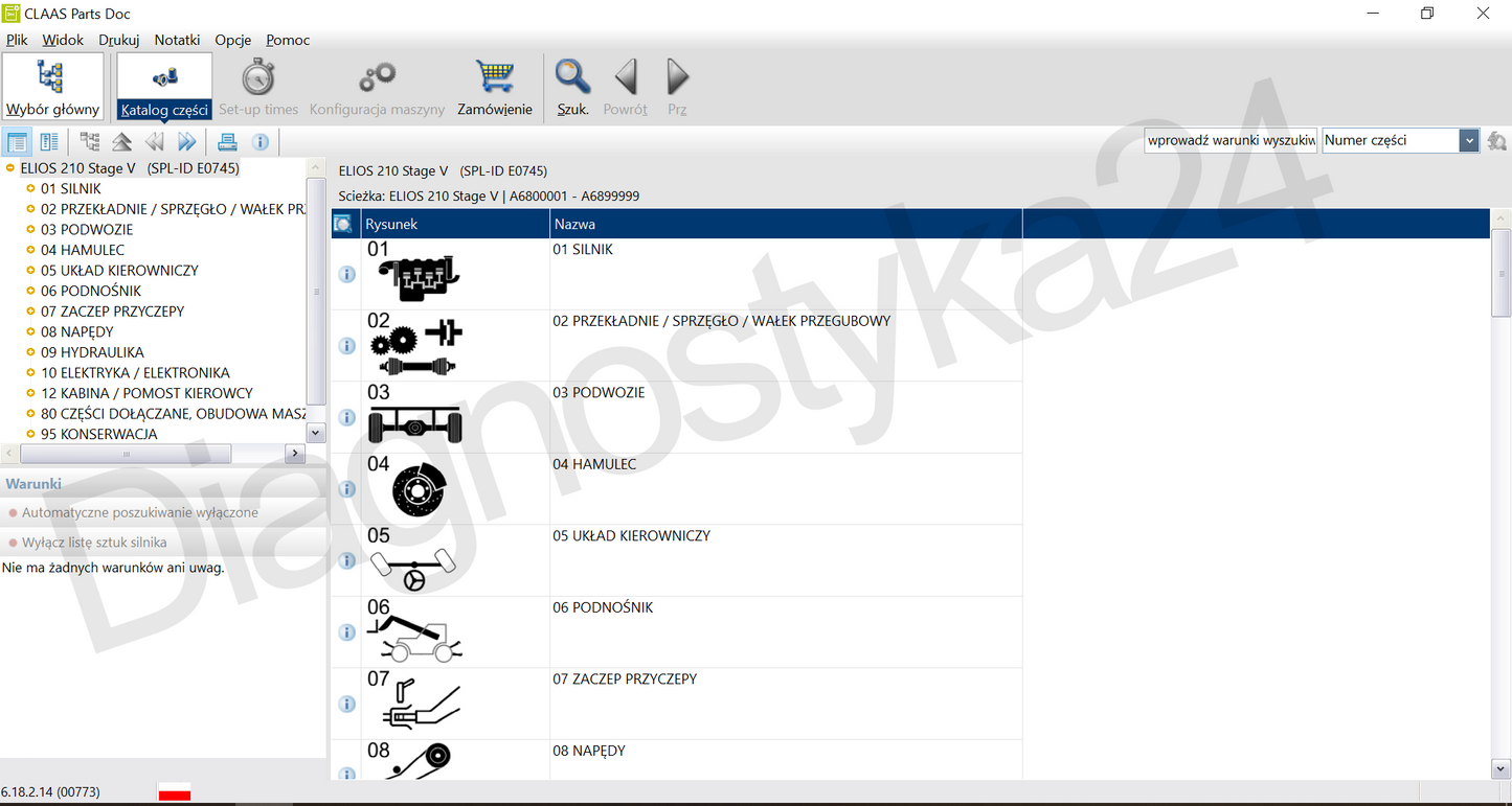 KATALOG CZĘŚCI Claas Parts Doc 2026 Schematy Instrukcje Maszyny