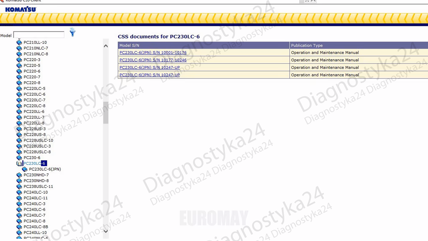 KOMATSU Serwisówki Instrukcje Napraw Service Manuale PDF PACZKA DUŻA