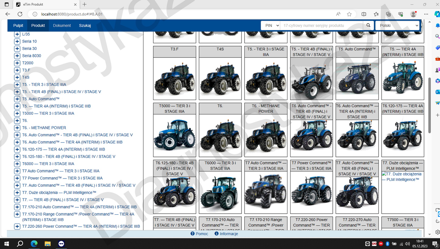 GRUPA CNH Case New Holland eTim Go 2025 Instrukcje Napraw Schematy Biuletyny Serwisowe