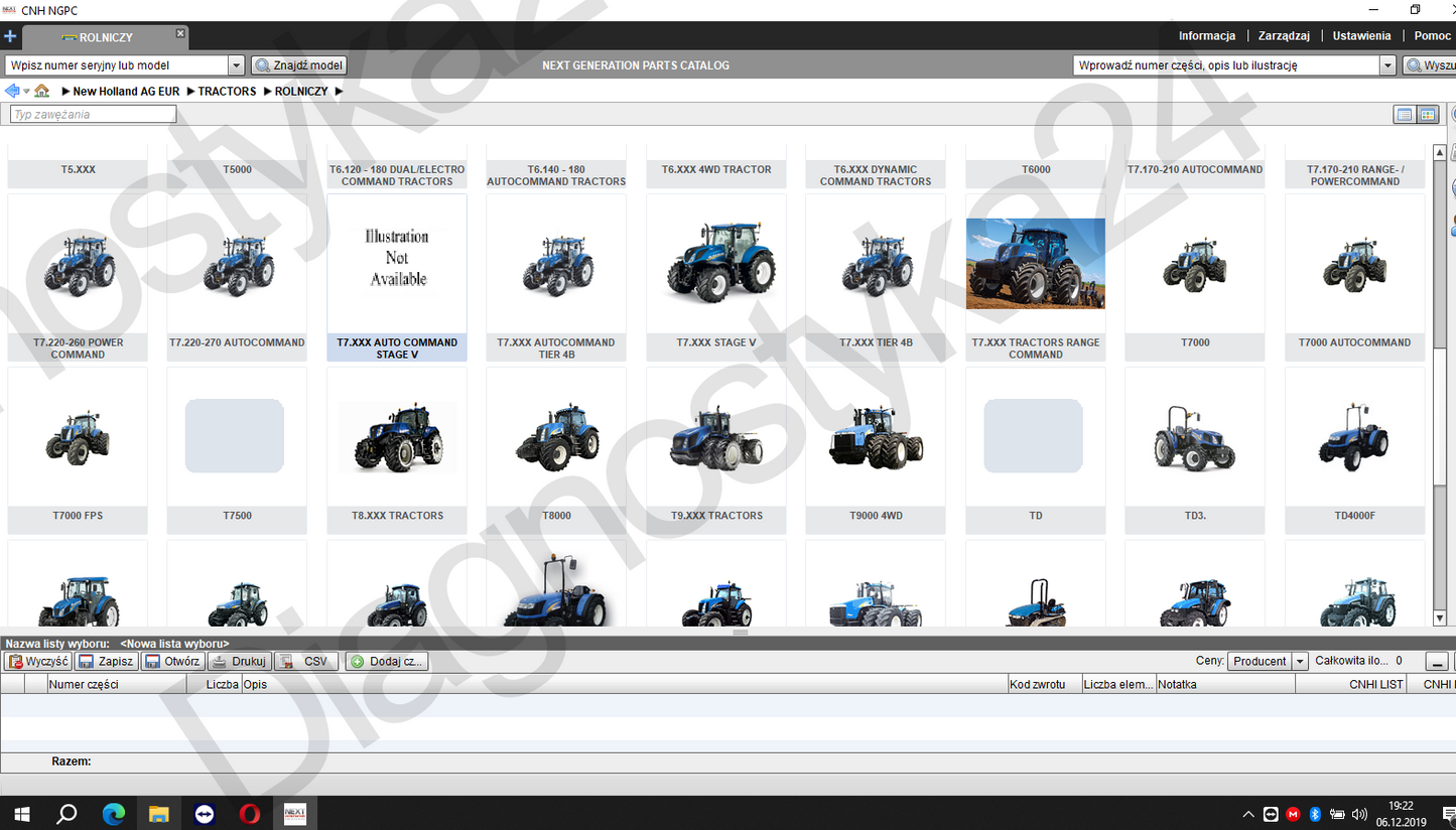 KATALOG CZĘŚCI New Holland Maszyny Rolnicze CNH NGPC