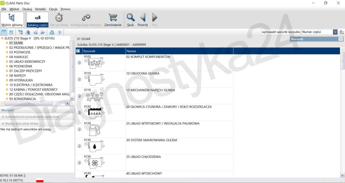KATALOG CZĘŚCI Claas Parts Doc 2026 Schematy Instrukcje Maszyny