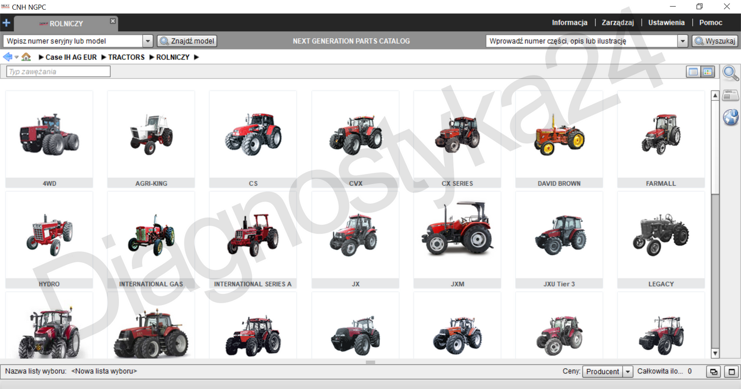 LAPTOP Z KATALOGAMI KILKA W JEDNYM John Deere AGCO Claas Case New Holland 2TB SSD