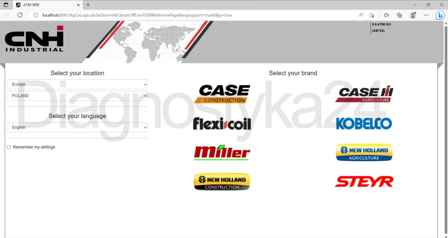 GRUPA CNH Case New Holland eTim Go 2025 Instrukcje Napraw Schematy Biuletyny Serwisowe