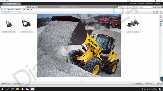 KATALOG CZĘŚCI New Holland Maszyny Budowlane CNH NGPC