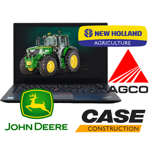 LAPTOP Z KATALOGAMI KILKA W JEDNYM John Deere AGCO Claas Case New Holland 2TB SSD